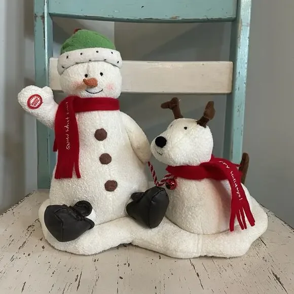 Hallmark Holiday Hallmark Jingle Pals 204 Snowman Reindeer Dog